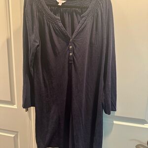Lilly Pulitzer Navy Blue Long Sleeve Tunic